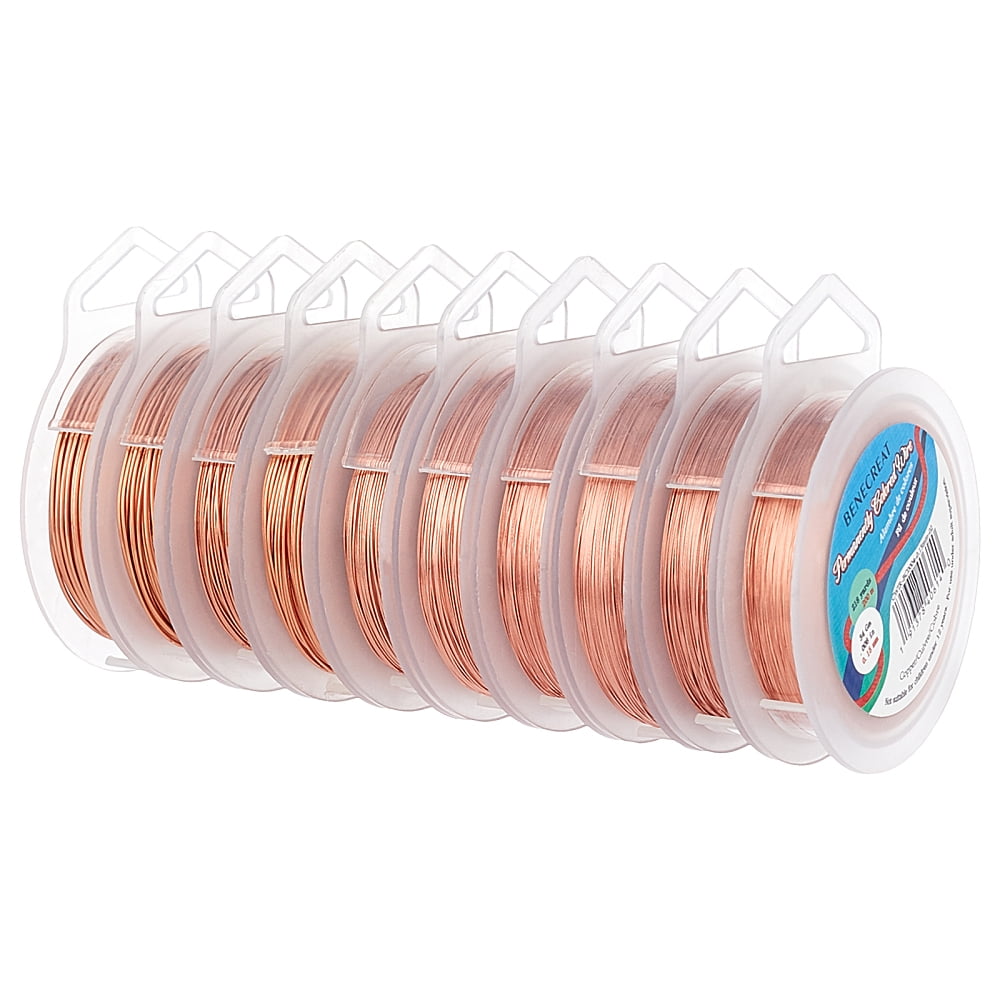 Round Copper Craft Wire for Jewelry Making for Jewelry Making Other Color 0.15~1mm 10rolls/set
