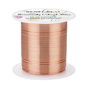 Round Copper Wire for Wire Wrapped Jewelry Making Red Copper 23 Gauge 0.6mm about 164.04 Feet(50m)
