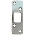 thumbnail image 1 of Round Corner Deadbolt Strike Plate, 1-1/4" x 3-5/8", 2-1/2" Center-to-Center, Polished Chrome by Stone Harbor Hardware, 1 of 21