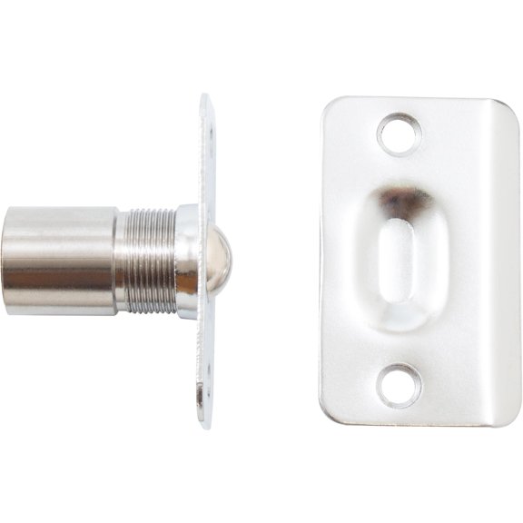 Round Corner Dual Adjust Ball Catch, Polished Chrome by Stone Harbor Hardware