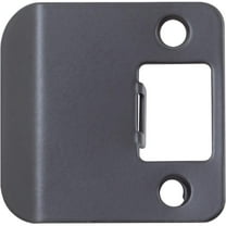 Round Corner Extended Lip Strike, 2-1/4" x 1-3/4", (2-1/4" Overall Length), Matte Black by Stone Harbor Hardware