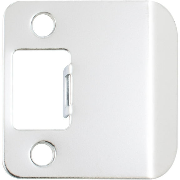 Round Corner Extended Lip Strike, 2-1/4" x 1-3/4", (2-1/4" Overall Length), Polished Chrome by Stone Harbor Hardware