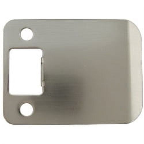 Round Corner Extended Lip Strike Plate, 2-1/4" X 2-1/2", 3" Overall Length , Antique Brass By Stone Harbor Hardware