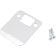 thumbnail image 1 of Round Corner Extended Lip Strike Plate, 2-1/4" x 2", (2-1/2" Overall Length), Satin Chrome by Stone Harbor Hardware, 1 of 2