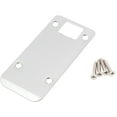 thumbnail image 1 of Round Corner Extended Lip Strike Plate, 2-1/4" x 4", (4-1/2" Overall Length), Satin Nickel by Stone Harbor Hardware, 1 of 2