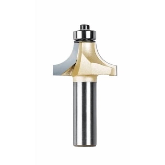 Round Corner Milling Cutters With Bearing Over Bit For Wood Woodworking Tool Round Edge Trimmer 6.35/12.7mm ,Great Multi-Purpose Application