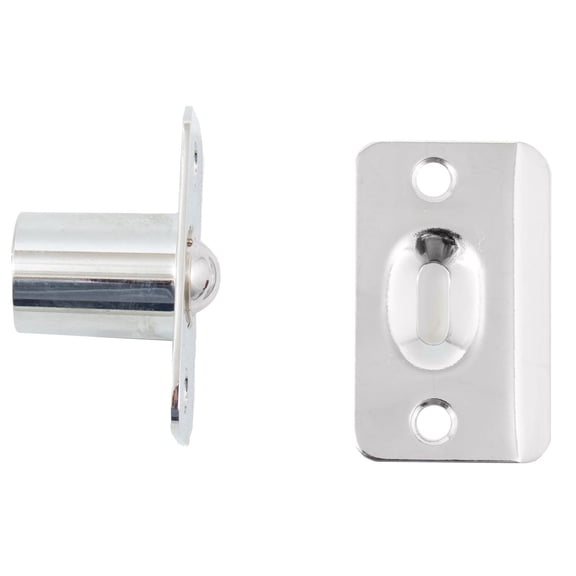 Round Corner Single Adjust Ball Catch, Polished Chrome by Stone Harbor Hardware