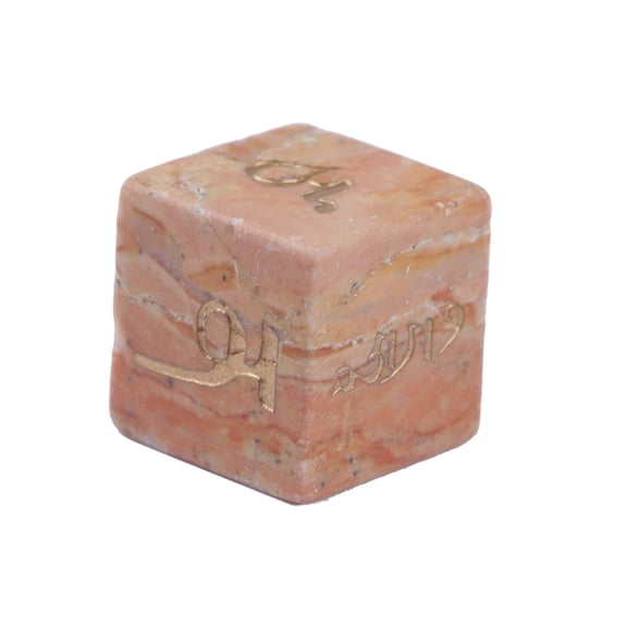 Round Corner Six Sided Dices Natural Crystal Role Playing Game Dices Math Counting Teaching Tool for Board Game