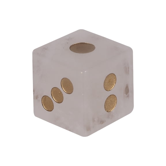 Round Corner Six Sided Dices Natural Crystal Role Playing Game Dices Math Counting Teaching Tool for Board Games