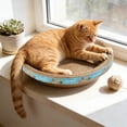 thumbnail image 1 of Round Corrugated Cat Bed Cats Scratching Board,Durable Lint-Free Round Corrugated Cat Bed for Sleeping,Playing and Claw Exercise Vibrantes Lifes, 1 of 6