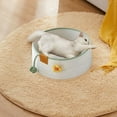 thumbnail image 1 of Cat Bed, Woven Pet Nest for Cats and Small Dogs, Soft Cotton Rope Basket with Cushion, Cozy Indoor Pet House for Sleeping Resting and Play, Decorative Portable Cat Nest, 1 of 6