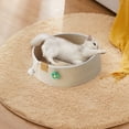 thumbnail image 1 of Round Cotton Rope Woven Pet Bed Basket, Four-Season Universal Cat Bed, Suitable For Cats/Small Dogs, Environmentally Friendly Washable Sleeping Pad, With Scratch-Resistant Base, 1 of 6