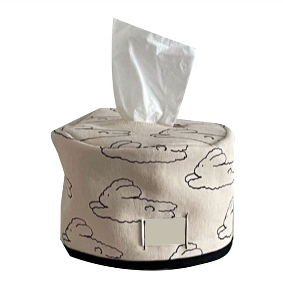 Round Cotton Tissue Box Storage Solution Matching Various Interior Styles