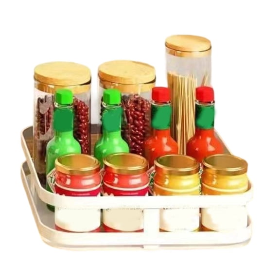 Round Countertop Organizers Adjustable Multiple Tiers Shelf for Cosmetics Kitchen Bathroom Storage