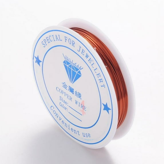 Round Craft Copper Wire Nickel Free Chocolate