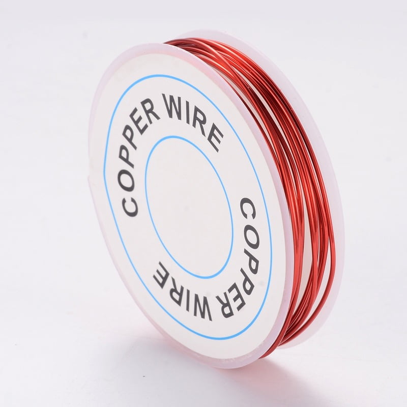 〈新品、未開封〉UNION issue#18 Round Craft Copper Wire Red 18 Gauge 1mm about 8.2 Feet(2.5m