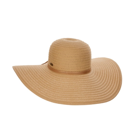 Round Crown Big Brim Straw Hat