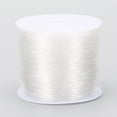 thumbnail image 1 of Round Crystal Elastic Stretch Thread for Bracelets Gemstone Jewelry Making Beading Craft White 1mm about 30.6 yards(28m)/roll, 1 of 2