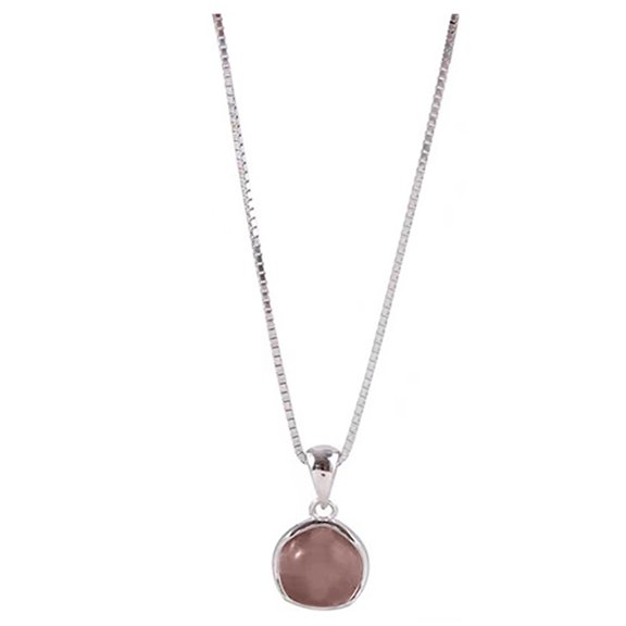 Round Crystal Pendant Necklace Women Elegant Clavicle Chain Adjustable Length Neckchain Unique Jewelry Birthday Gifts