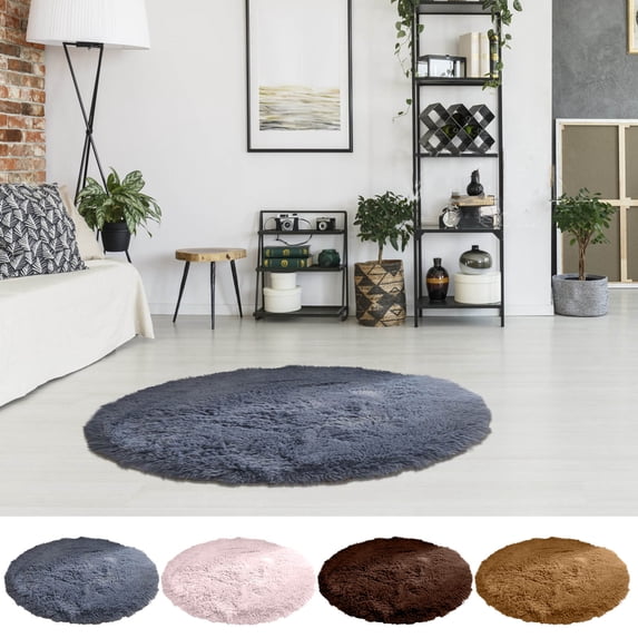Round Crystal Velvet Carpet, Non-Slip Floor Mat for Bedroom, Bedside, Living Room, Hanging Basket, Computer Chair, Mat, Wall Tapestry, Multi-Use Blanket, 1 Piece