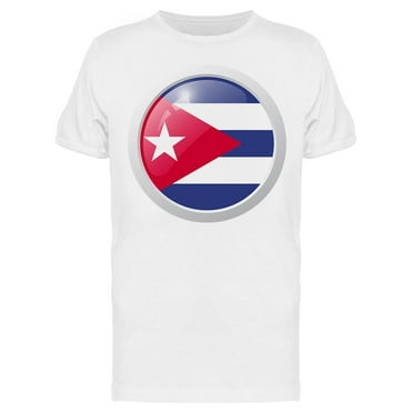 Round Cuba Flag T-Shirt Men -Image by Shutterstock, Male Medium