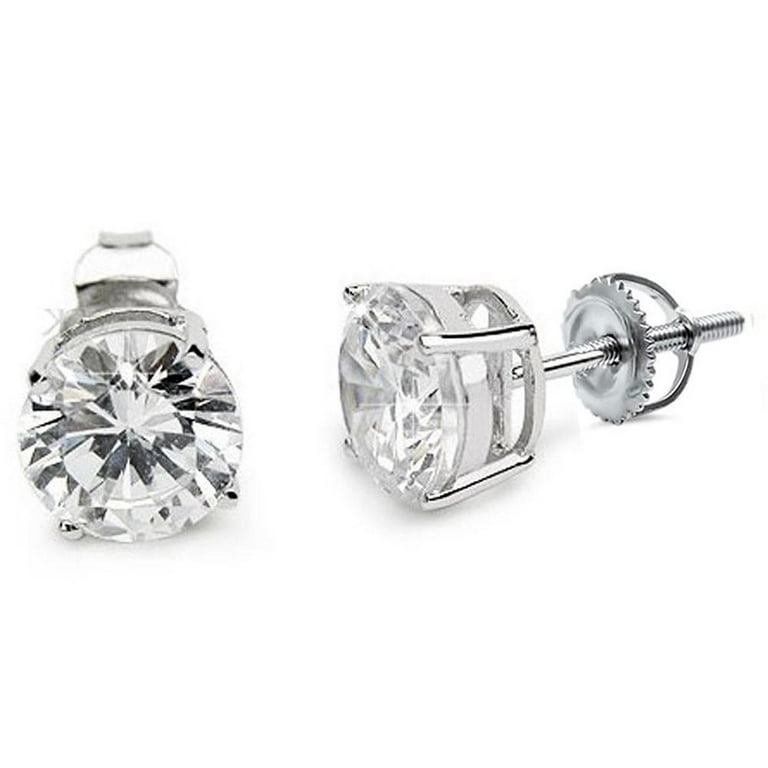 Cubic zirconia hotsell screw back earrings