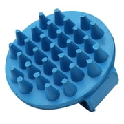 Round Curry Grommer with Handle - Royal Blue