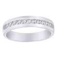 thumbnail image 1 of AFFY Round Cut (0.25 Cttw) White Natural Diamond Engagement Wedding Ring In 14K Solid White Gold, 1 of 1