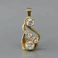 thumbnail image 1 of Round Cut 1Ct Lab Created Diamond Women's Beauty Pendant 14K Yellow Gold Plated, 1 of 2