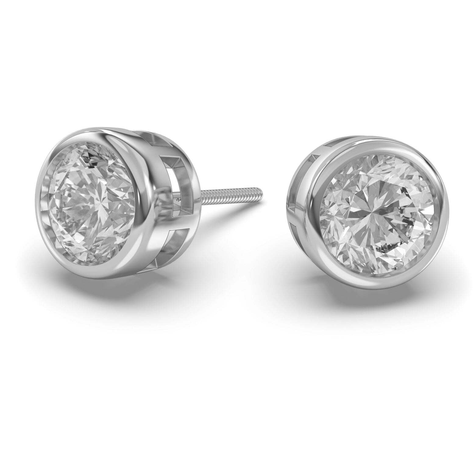 ★韓国人気★TATIANA★Moissanite 1Carat Earring JeenMata Minimalist - 1.5 Carat Teardrop Moissanite