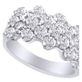 thumbnail image 1 of AFFY Round Cut Cubic Zirconia Engagement Band Ring in 14k White Gold Over Sterling Silver (2.50 Cttw), 1 of 1