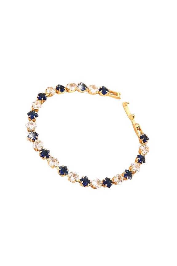 Round Cut Cubic Zirconia Tennis Chain Adjustable Handchain Trendy Streetwear Wrist Accessory For Men And Women