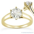 thumbnail image 1 of Round Cut Forever ONE Moissanite 6-Prong Trellis Solitaire Engagement Ring in 14k Yellow Gold, 1 of 4
