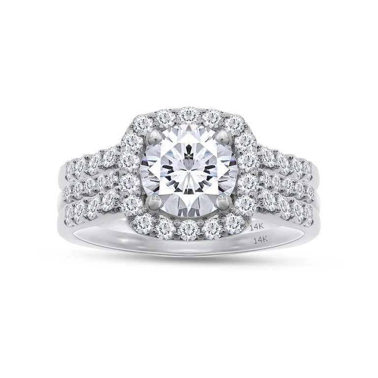 14K White Gold Diamond 1/6 CTW Round Cut Halo Promise Ring 14K White Gold Diamond 1/6 CTW Round Cut Halo Promise Ring
