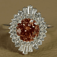 thumbnail image 1 of Round Cut Natural Smoky Brown Quartz Ring - 925 Sterling Silver - Birhday gift For her, 1 of 2