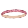 thumbnail image 1 of AFFY Round Cut Simulated Pink Sapphire Eternity Anniversary Band Ring In 14K Solid Rose Gold By, 1 of 1