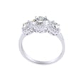 thumbnail image 1 of AFFY Round Cut White Cubic Zirconia Three Stone Engagement Ring In 925 Sterling Silver (2.00 cttw) Ring Size-10.5, 1 of 1