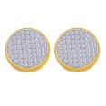 thumbnail image 1 of AFFY Round Cut White Diamond Stud Earrings In 10K Solid Yellow Gold (0.4 Ct), 1 of 1