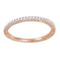 thumbnail image 1 of AFFY Round Cut White Natural Diamond Anniversary Band Ring In 14K Solid Rose Gold (0.16 Ct), Size-13, 1 of 1