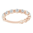 thumbnail image 1 of Round Cut White Natural Diamond Anniversary Band Ring In 14K Solid Rose Gold (0.75 Ct), Ring Size-12, 1 of 1