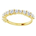 thumbnail image 1 of AFFY Round Cut White Natural Diamond Anniversary Band Ring In 14K Solid Yellow Gold (0.75 Ct), Size-12, 1 of 1