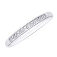 thumbnail image 1 of AFFY Round Cut White Natural Diamond Band Ring In 10k White Gold (2.00 cttw) Ring Size-5.5, 1 of 2
