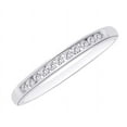 thumbnail image 1 of AFFY Round Cut White Natural Diamond Band Ring In 10k White Gold (2.00 cttw) Ring Size-6.5, 1 of 2