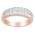 thumbnail image 1 of AFFY Round Cut White Natural Diamond Engagement Band Ring In 14K Solid Rose Gold (1.5 Ct), 1 of 1