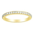 thumbnail image 1 of AFFY Round Cut White Natural Diamond Engagement Band Ring In 14K Solid Yellow Gold (0.33 Cttw), 1 of 1