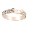 thumbnail image 1 of AFFY Round Cut White Natural Diamond Engagement Mount Ring In 14K Solid Rose Gold (0.5 Cttw), 1 of 1
