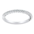 thumbnail image 1 of AFFY Round Cut White Natural Diamond Engagement Wedding Band Ring In 14K Solid White Gold (0.25 Ct), 1 of 1