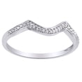 thumbnail image 1 of AFFY Round Cut White Natural Diamond Engagement Wedding Band Ring In 14K Solid White Gold By, 1 of 1