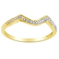 thumbnail image 1 of AFFY Round Cut White Natural Diamond Engagement Wedding Band Ring In 14K Solid Yellow Gold, 1 of 1