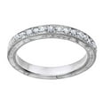 thumbnail image 1 of AFFY Round Cut White Natural Diamond Engagement Wedding Ring In 14K Solid White Gold (0.2 Ct), 1 of 1